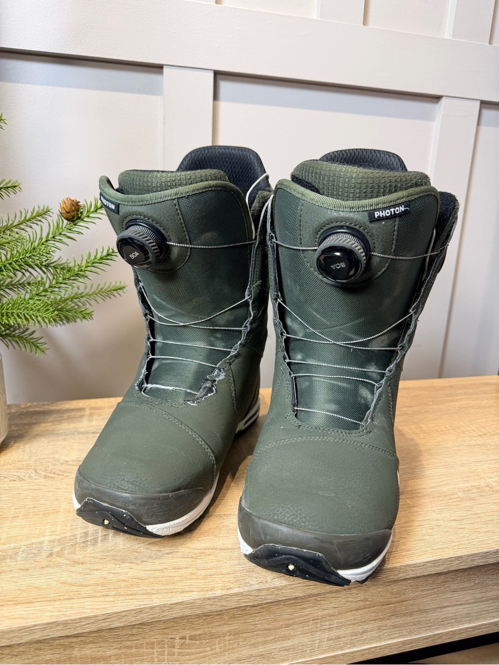 Burton Snowboard Boots Ruler Boa - Men's 10.5 - Army Green